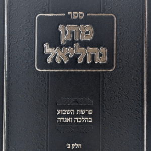 מתן נחליאל חלק ב' - פרשיות השבוע ומועדים