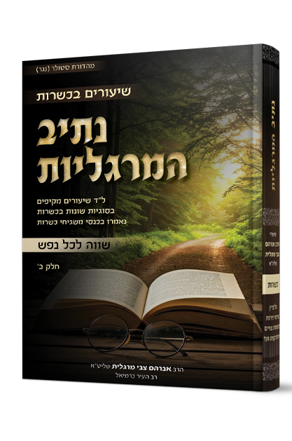 נתיב המרגליות - שיעורים בכשרות - חלק ב