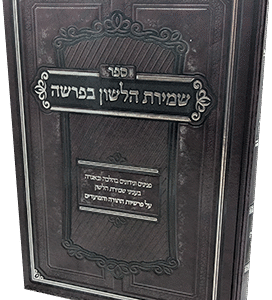 שמירת הלשון בפרשה