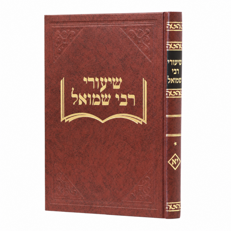 שיעורי ר' שמואל סנהדרין א