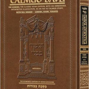 Talmud with Nikkud Bechoros 2 Daf Yomi size