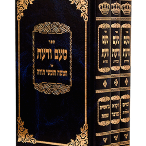 טעם ודעת-עה"ת סט — עותק לבדיקה