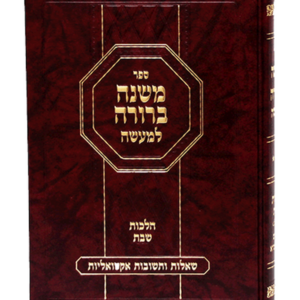משנה ברורה למעשה — עותק לבדיקה