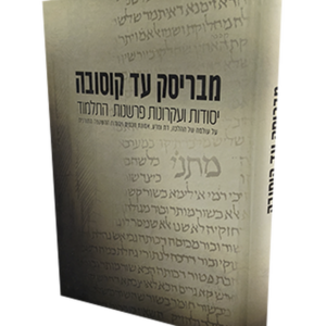 מבריסק עד קוסובה – יסודות ועקרונות בפרשנות התלמוד — עותק לבדיקה